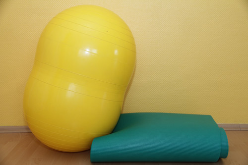Behandlungsball und Bodenmatte